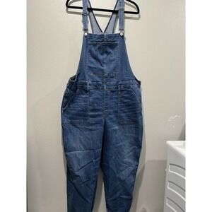 Madewell High Rise Flare Denim Overall Women's 3XP Blue Medium/Noreen Wash